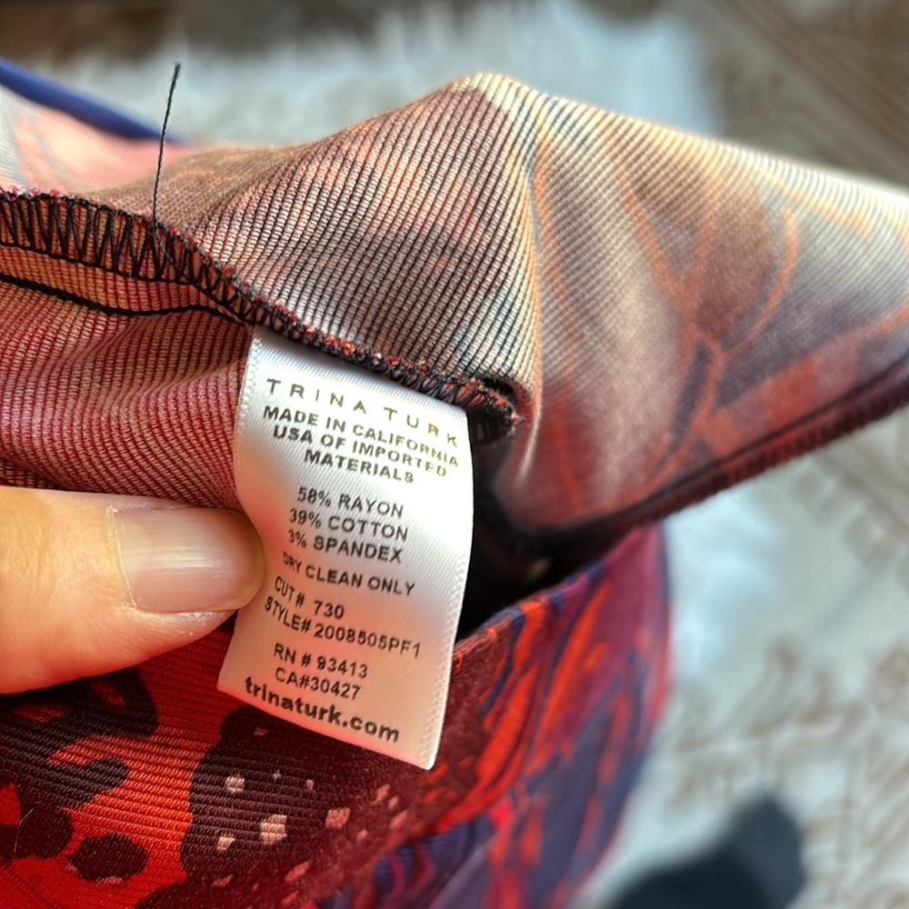 TRINA TURK Patterned Slacks - Picture 5 of 10